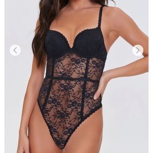 Lace Cutout Bodysuit